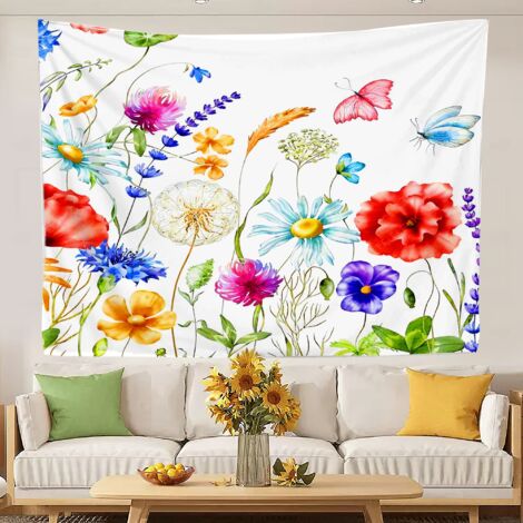 Tapisserie murale au design tendance, idéale comme toile de fond pour chambre à coucher ou rideau de plage 100x75cm