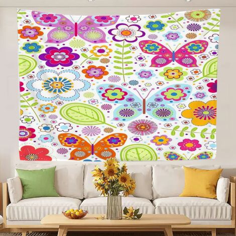 Tapisserie murale de luxe à séchage rapide pour chambre, maison ou dortoir 180x150cm