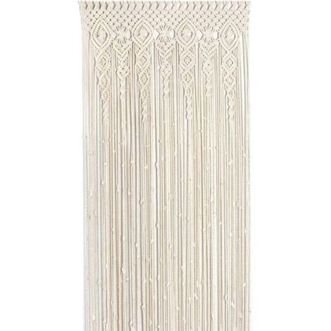 Tapisserie Murale en Macramé, Tapisserie Tissée, Décoration Murale Bohème pour Séparateur d'espace, Fenêtre, Rideau de Porte, Mariage, 100x200cm