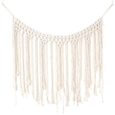 Tapisserie murale en macramé tissée à la main, pompon, style bohème, décor de fond pour mariage, canapé, ornement pour la maison, accessoires photo