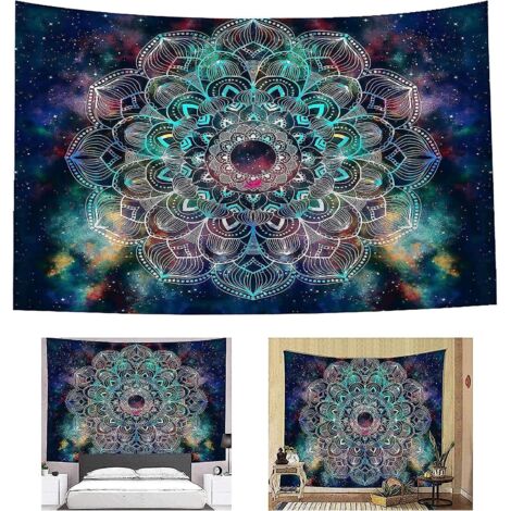 Tapisserie murale en polyester Mandala Rêve Coloré