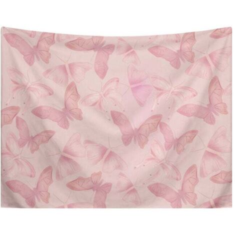 Tapisserie murale papillon, 130x150cm, décoration nature, couvre-lit, jeté, couverture pour la maison, le salon, la chambre, le dortoir.