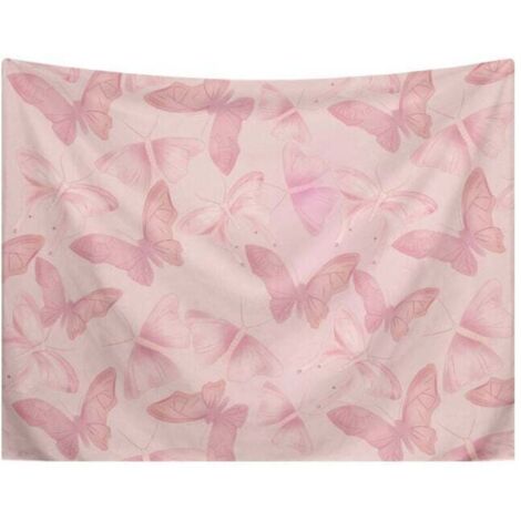 Tapisserie murale papillon, 130x150cm, décoration nature, couvre-lit, jeté, couverture pour la maison, le salon, la chambre, le dortoir.