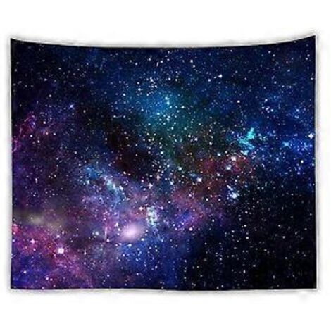 Tapisserie murale psychédélique Constellation Galaxie Univers, tenture murale, linge de lit, tapisserie ciel étoilé, couverture de plage, tapis de pique-nique 150x130cmA