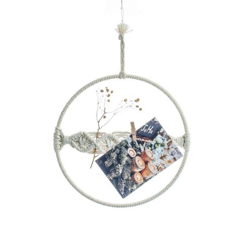 Tapisserie tissée à la main avec pince photo, décoration murale pour la maison, la chambre et le salon.