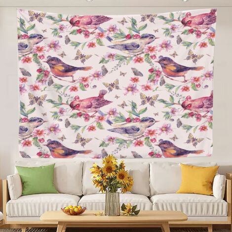 Tapisserie universitaire, nappes de plage aux couleurs vives pour chambre de femme ou adolescente 150x130cm