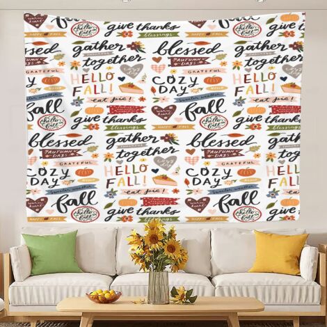 Tapisseries imprimées tendance - Décoration murale pour salon ou rideau de porte 180x150cm