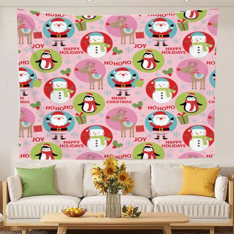 Tapisseries pour camping, couverture de plage imprimée, tissu de fond pour décoration de fête 100x75cm