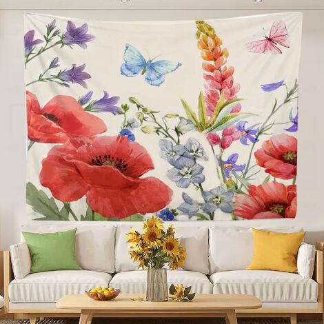 Tapisseries vintage tendance, nappes de plage pour la décoration de chambre 150x130cm
