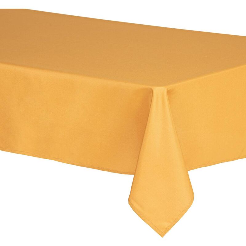 Nappe anti-tâche jaune moutarde 140x240cm Atmosphera créateur d'intérieur