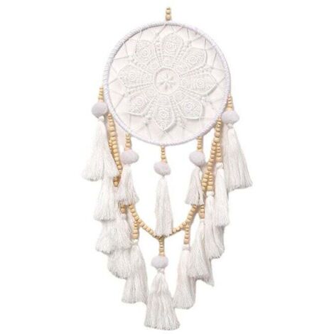 Tapiz de pared de macramé KZQ - Decoración bohemia tejida - Atrapasueños - Tapiz bohemio de algodón - Regalo para el hogar, sala de estar, dormitorio, fiesta o boda