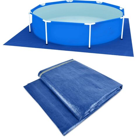 Tapiz de Suelo Protector 310 x 310 cm para Piscina, Es Adecuado para Redondo Piscinas, Hinchables y Piscinas para Niños, Protege el Fondo de tu Piscina