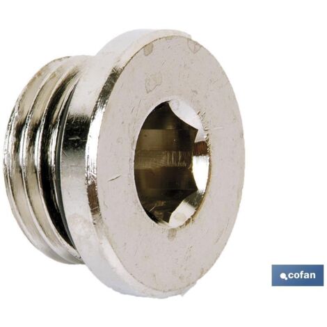 Tapón allen macho rosca BSP 1/2" acero al carbono, 250 bar, -40/150ºC