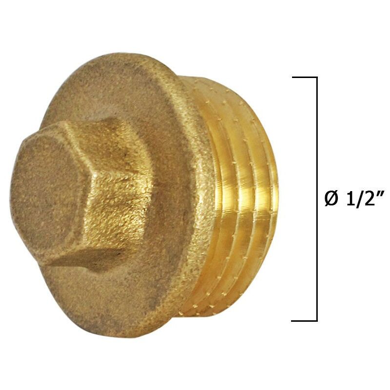 

Tapon ciego macho laton 1/2'