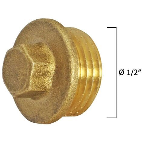 Racor de tuber/ía de lat/ón Niple hexagonal 1//8 1//4 3//8 1//2 Conector macho de rosca macho Cobre,03 a 04
