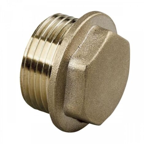 Tapón con Reborde de Latón 1/2"