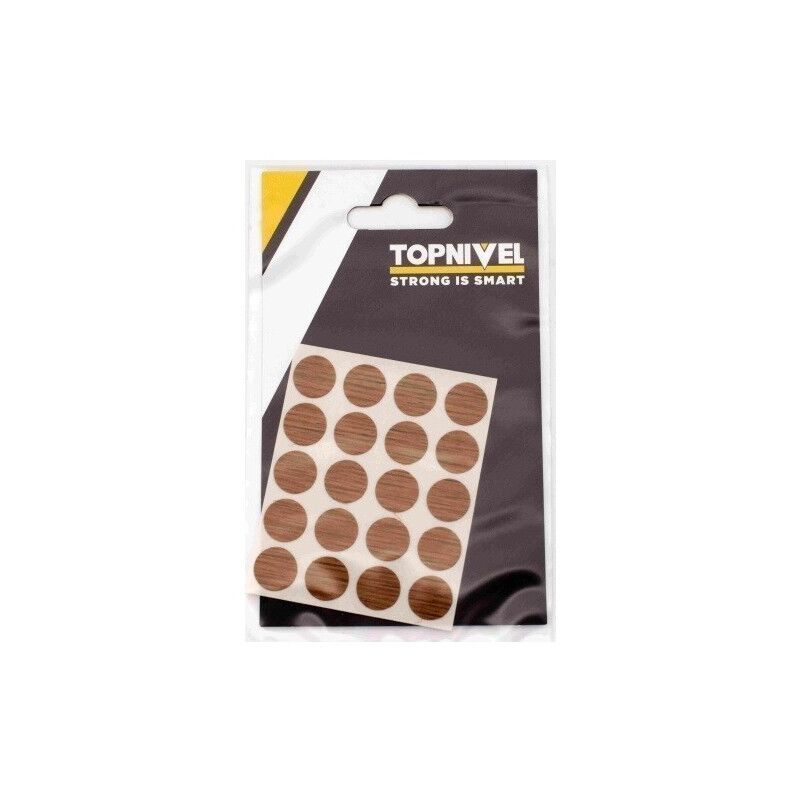 

Tapon Cubretornillo Adhesivo 13Mm Roble Osc 20 Pz - Nivel
