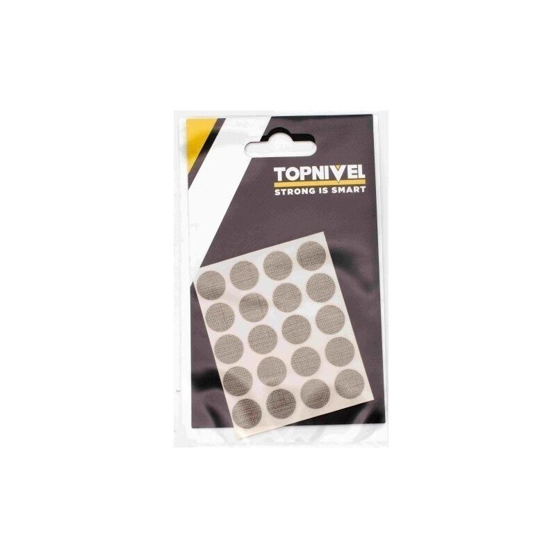 

Tapon Cubretornillo Adhesivo 13Mm Textil Oscuro 20 Pz - Nivel