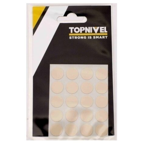 Tapon Cubretornillo Adhesivo 13Mm Crem Nivel 20 Pz