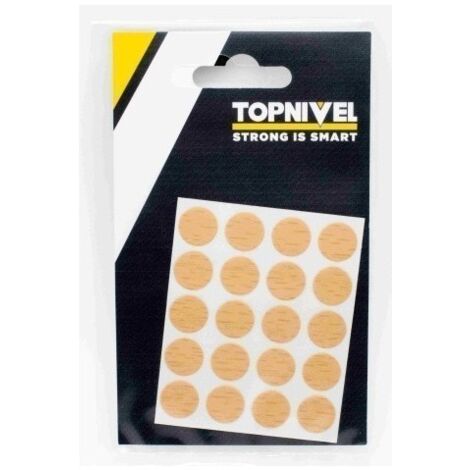 Tapon Cubretornillo Adhesivo 13Mm Haya Nivel 20 Pz