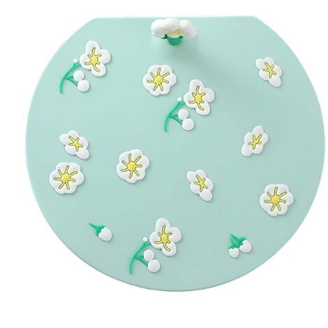 Tapón de desagüe nuevo para bañera, ducha y suelos: bonitos tapones de silicona decorados con delicados motivos florales, adecuados para baños, duchas, bañeras, desagües, muebles, suelos, decoración y
