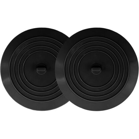 Tapón de desagüe para bañera (2 unidades), tapón de ducha de silicona de 15 cm, recogedor de pelo, accesorio de baño universal.