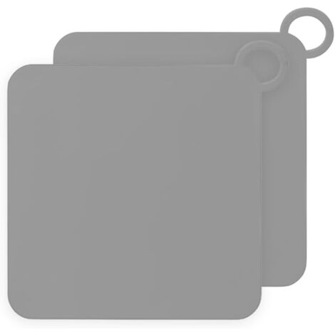 Tapón de desagüe para ducha, 2 piezas, tapón de silicona cuadrado de 15 cm para desagüe de suelo, almohadilla desodorizante para ducha, lavabo, inodoro, baño, cocina (gris)