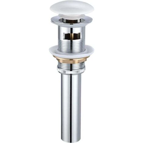 Tapón de desagüe para lavabo de baño, juego de desagüe para lavabo de baño, desagüe para lavabo de baño, latón, desagüe para lavabo con rebosadero y tapón