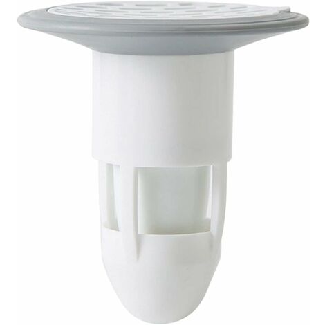Tapón de drenaje con filtro de aguas residuales para desagüe de suelo, conectores antiolor para ducha de baño, desagüe de suelo sin filtro, apto para fugas de tuberías de baño y cocina (blanco)
