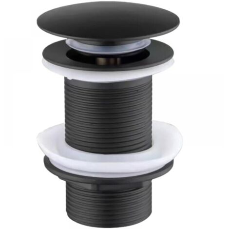 Tapón de drenaje negro mate de primera calidad, tapón de fregadero, tapón de drenaje con cerradura Clickwaste