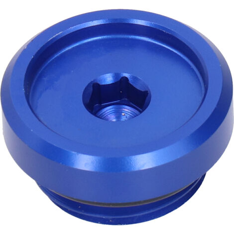 Tapón de llenado de aceite con tornillo para YZF-R6S 2006-2010 - Aleación de aluminio azul, 22 g, kit de 1 pieza