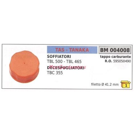 Tapón de llenado de combustible motor soplador TAS TBL 500 TBL 465 004008