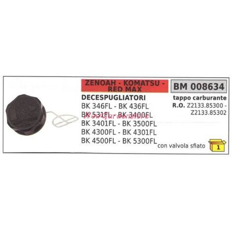 Tapón de llenado de combustible motor ZENOAH desbrozadora BK 346FL 436FL 008634