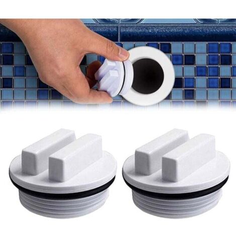 Tapón de piscina para invernar (2 piezas), juego de tapones de piscina para invernar, tapón de congelación para línea de retorno y válvula de skimmer de piscina.