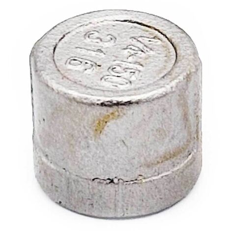 Tapón de rosca hembra de 1/4”, acero inoxidable