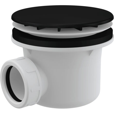 Tapón de sifón de ducha, negro mate