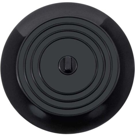 Tapón de silicona negra antiolores de 15 cm, engrosado y ensanchado, para fregaderos y desagües de suelo, adecuado para cocinas, baños y lavaderos.