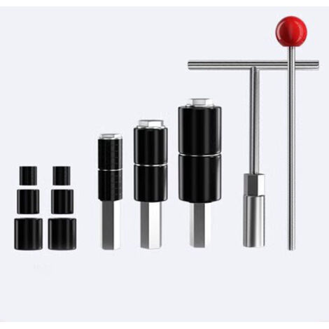 Tapón de tubería de agua, herramienta para taponar, tapón de tubería ppr con presión con derretimiento de agua, 4 puntos + 6 puntos + 1 pulgada + llave + selector de agujas,
