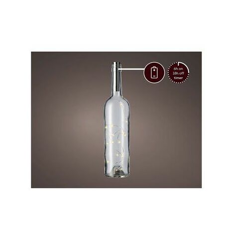 Tapon guirnalda micro led para botella 15 leds
