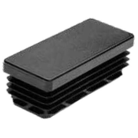 TAPÓN INTERIOR PLÁSTICO RECT 35X20 NEGRO - FORTAPS - 19-35X20
