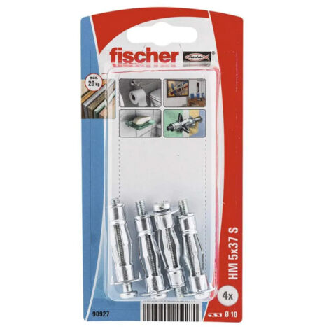 Tapón metálico HM 5X37 con tornillo M 5x40, 4 piezas