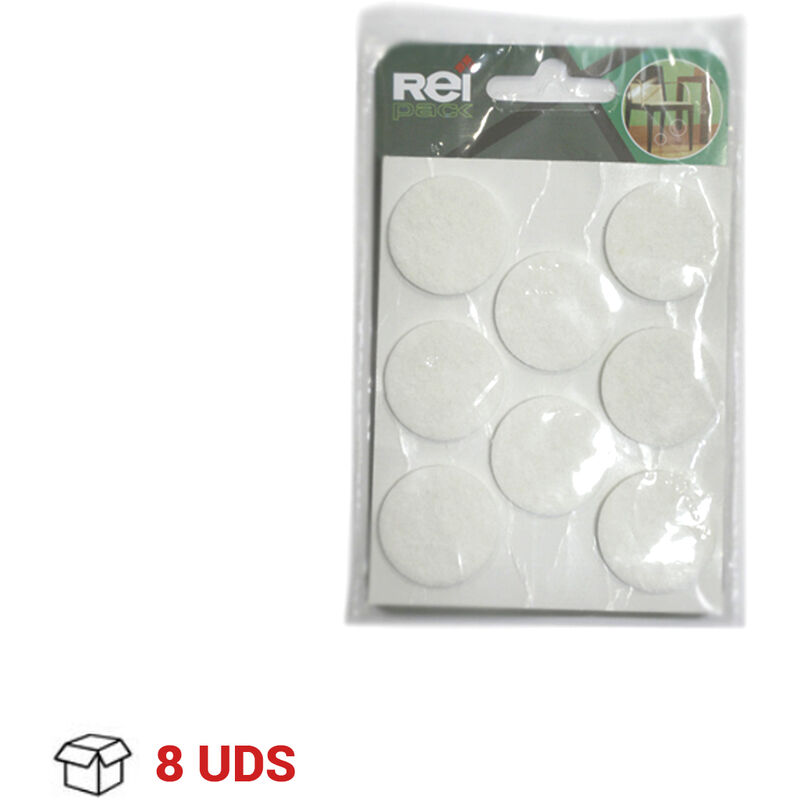 

REI - Tapones para Ocultar Tornillos | Embellecedor Tapa Tornillos | Fabricado en Fieltro | Acabado en Blanco | Medidas 28*28*4 mm | Sistema de