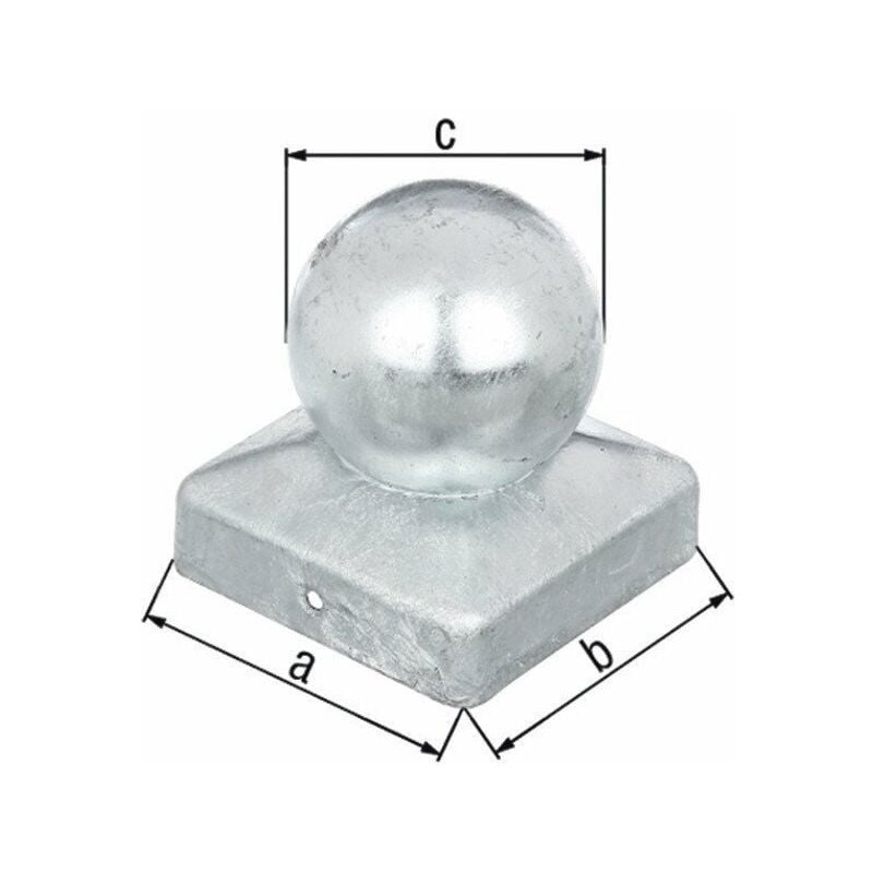 

Tapón para poste 70x70mm D.60mm esquina con rótula ma (Por 6) - GAH