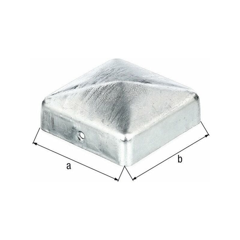 

Tapón para poste 70x70mm forma cuadrada zaponizado (Por 10) - GAH