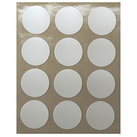 Tapón para Tornillos  Fabricado en PVC  Acabado en Blanco  Medidas 17170,5 mm  36 Unidades -