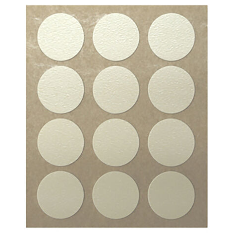 Tapón para Tornillos  Fabricado en PVC  Acabado en Crema  Medidas 17170,5 mm  36 Unidades -