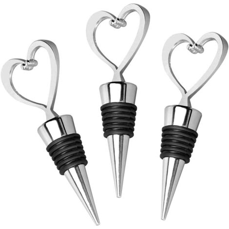 Tapón para vino, 3 piezas, tapón para botella de vino, tapón para champán, para vino, champán, vino tinto, cerveza, sellador de botellas de vidrio.