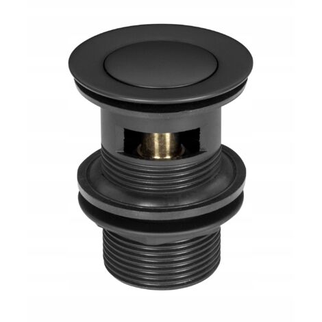 TAPÓN PEQUEÑO CLIC-CLACK CON REBOSADERO, NEGRO 1 1/4