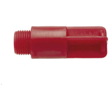 Tapón Rosca Largo Rojo Crearplast