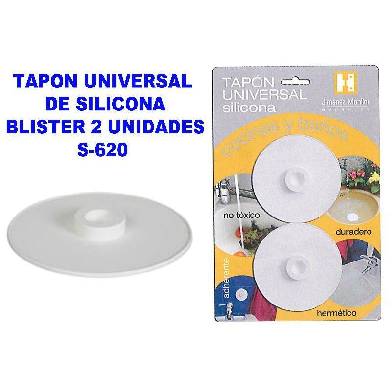 

tapon universal de silicona blister 2 unidades s-620 - Mibricotienda